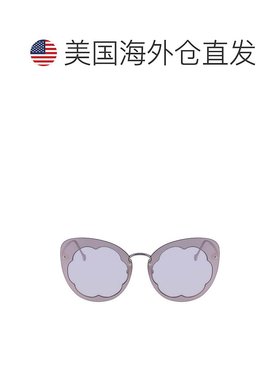 自营 Salvatore Ferragamo 金属女士太阳镜 - 紫色 美国奥莱直发