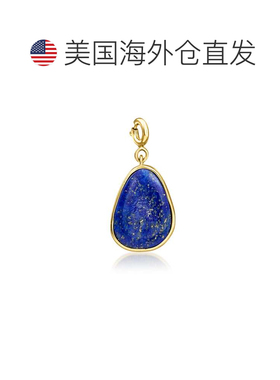 自营Ross-Simons Lapis Charm in 18kt Gold Over Sterling - blu