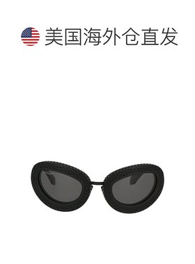 自营 off-white米白色中性黑色太阳镜-黑色 美国奥莱直发