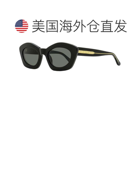 自营Marni女士猫眼太阳镜Kea Island EWS黑色53mm-EWS 美国奥莱直