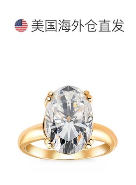 自营pompeii3认证 5.07 克拉椭圆形 18k 黄金钻石订婚戒指实验室