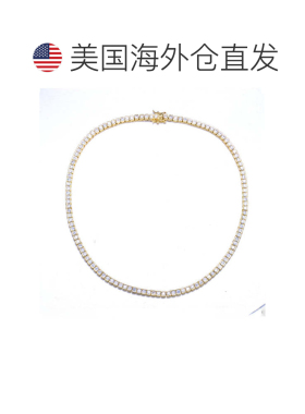 自营geneviveSterling Silver 14K Gold Plated with Cubic Zirco