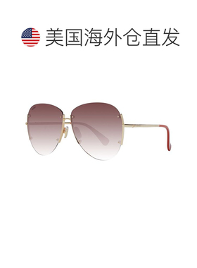 自营Max Mara Metal Women's Sunglasses - gold 美国奥莱直发
