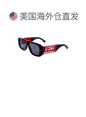 自营Dsquared2男士54毫米黑色红色太阳镜D20107-S-OIT-54-黑色红