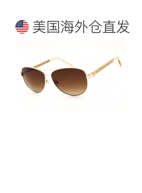 自营kate spadeFARA/S 0J5G LA金色/棕色渐变极化-金色 美国奥莱
