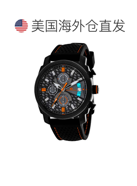 自营Oceanaut Men's Kryptonite Black and Grey Round 42mm - bl