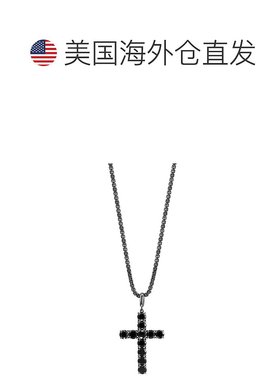 美国直邮effy 男士 项链纯银吊坠宝石金色白金珠宝蓝宝石玫瑰