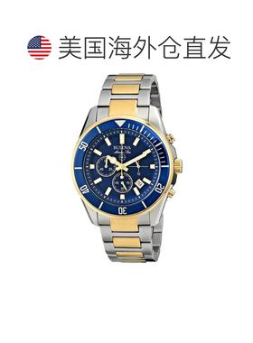 自营Bulova Men's Marine Star 43mm Quartz Watch - silver and
