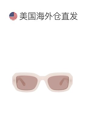 自营Calvin Klein Brown Rectangular Unisex Sunglasses CK24511