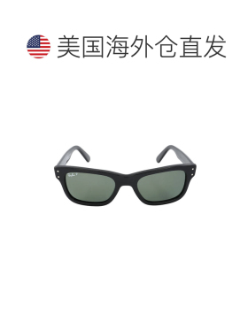 自营ray-banRay Ban Burbank Polarized Green Rectangular Men's