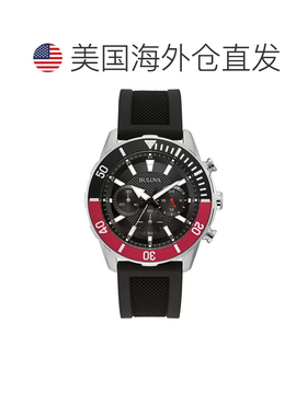 自营Bulova Men's Classic 44mm Quartz Watch - black 美国奥莱