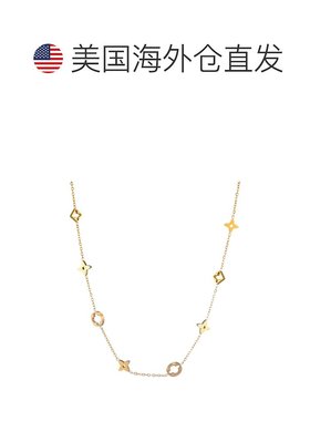 自营adorniaTarnish Resistant 18k Gold Plated Mixed Clover Ne