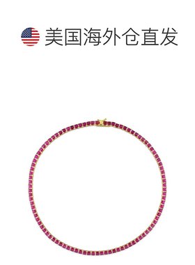 美国直邮Julianna B女士项链黄色镶嵌黄宝石优雅大气经典复古精致