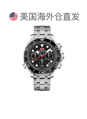 自营Seapro Men's Mondial Timer Black Round 44mm - black 美国