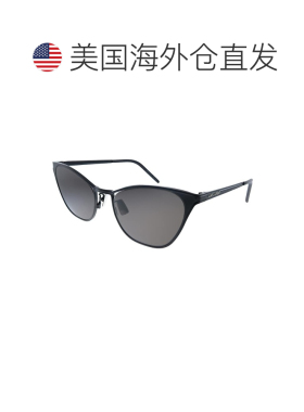 自营Saint Laurent SL 409 002女士猫眼太阳镜-黑色 美国奥莱直发