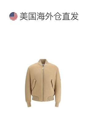 自营off-whiteOff- Cashmere Men's Bomber - brown 美国奥莱直发