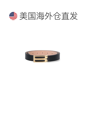 自营victoria beckham黑色皮革腰带-黑色 美国奥莱直发皮带