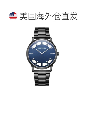 自营Kenneth Cole Men's Classic 42mm Quartz Watch - blue 美国