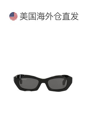 自营 off-white米白色中性黑色太阳镜-黑色 美国奥莱直发