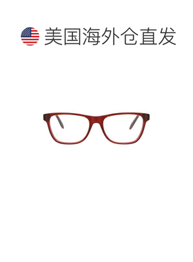 自营alexander mcqueen方形框架醋酸纤维光学框架-红色 美国奥莱