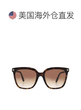 自营Tom Ford Gradient Brown Square Ladies Sunglasses FT0958-