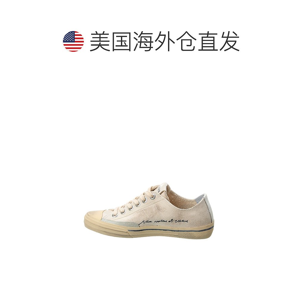 Golden Goose Vstar2帆布运动鞋-白色【美国奥莱】直发-图1