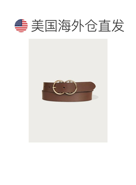 自营lucky brandLucky品牌双环扣皮带-绿色 美国奥莱直发