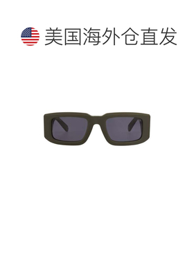 自营philipp pleinSquare-Frame Acetate Sunglasses - green gre