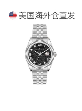 自营Christian Van Sant Men's Black Round 41mm - black 美国奥