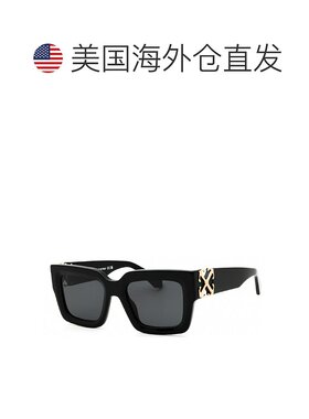 自营Off-White Sunglasses Square Full Rim, Shiny Grey Frame A