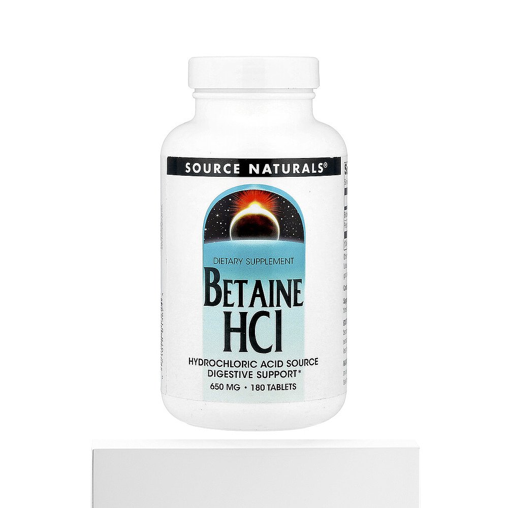 香港直发source Naturals盐酸甜菜碱膳食补充剂180片 - 图3