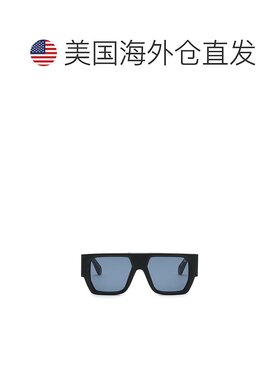 自营 philipp plein方形太阳镜-黑色/银色 美国奥莱直发