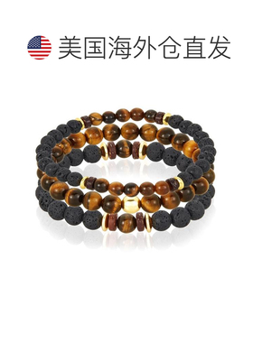 自营Crucible Los Angeles 3 件装虎眼石、熔岩、木材和金色赤铁