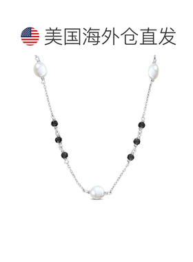 自营Mimi & Max 4 克拉 TGW 黑色莫桑钻和 4.5-7 毫米养殖淡水珍