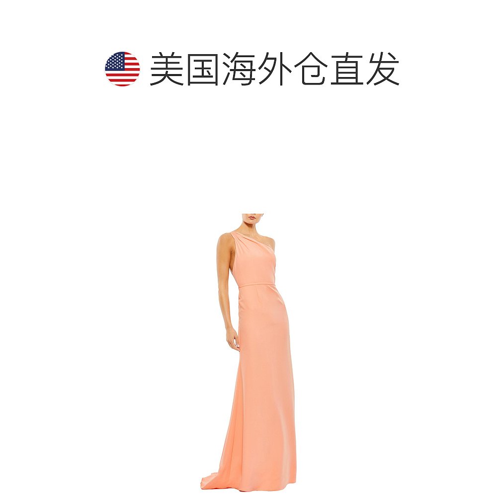 mac duggal女士 Mermaid Maxi Evening Dress peach 【美国奥莱】 - 图1