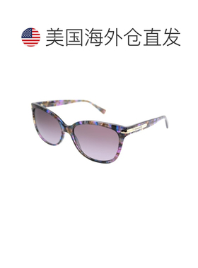 自营Coach L19 HC 8132 52888h女士猫眼太阳镜-五彩纸屑紫色 美国