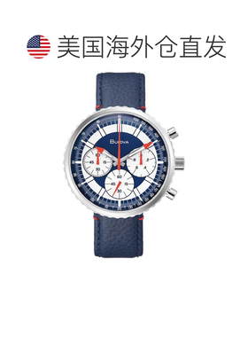 自营Bulova Men's Chronograph C 46mm Quartz Watch - blue 美国