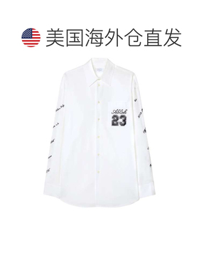 自营off-whiteivory Men's Shirt With Embroidery - white 美国