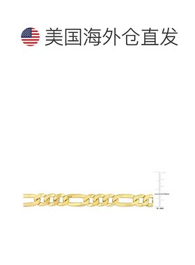 美国直邮Julianna B朱莉安娜女士项链金色扁平链式时尚简约休闲