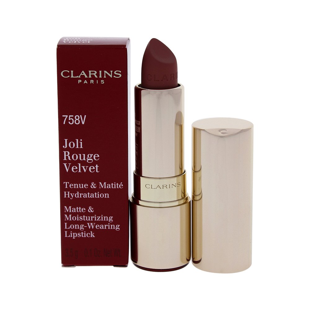 天猫国际美国直购美国直邮Clarins娇韵诗水润丝绒丰盈口红#754魅力绛红色哑光质地0