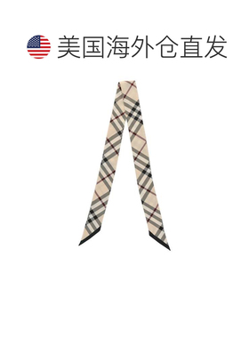 自营burberry大复古格子真丝围巾-石 博柏利配饰 美国奥莱直发