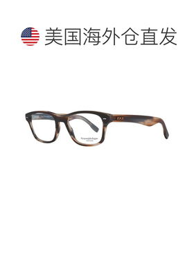 自营Ermenegildo Zegna Plastic Glasses Men's (Frames) - brown
