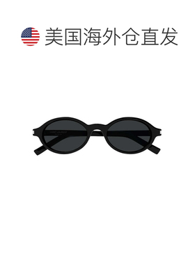 自营saint laurent黑色SL 751 Jeanne转角椭圆太阳镜-黑色 美国奥