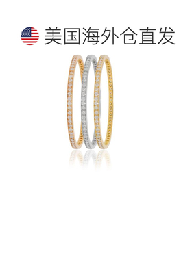 自营diana m.三色套装白色、黄色和玫瑰金手镯 - 三色 美国奥莱直