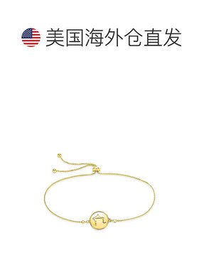 sterling forever纯银星座圆盘 Bolo 手链 - 天秤座（9 月 23 日