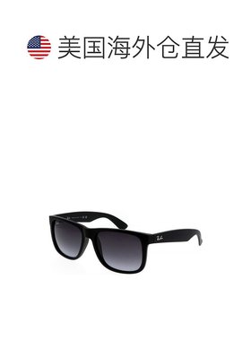 1h可退 【美国直邮】雷朋 雷朋贾斯汀黑色尼龙方形深灰色男士太阳