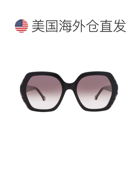 自营Carolina Herrera Pink Doubleshade Butterfly Ladies Sungl