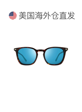 自营revoTortoise Watson RE1129醋酸纤维方形太阳镜-蓝色 美国奥