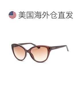 自营Calvin Klein Women's 55mm Crystal Sunglasses - crystal