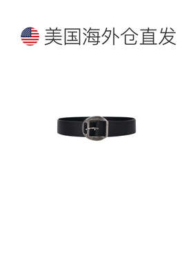 自营dsquared2黑色仿古扣皮带-黑色 美国奥莱直发